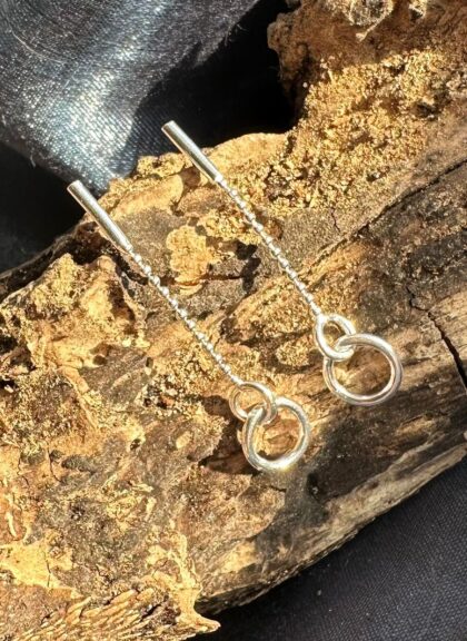 Bar chain dangle earrings Ivy