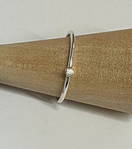 Lab Diamond Stacker Ring Tabby