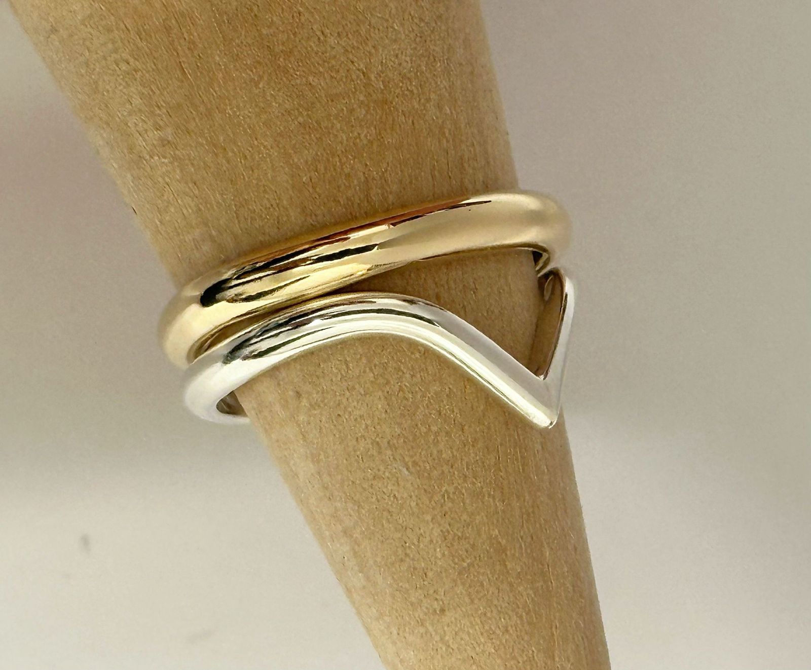 Stirling Silver Wishbone Ring Kendra - Image 2